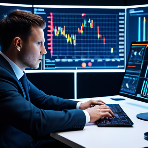 A professional male sports data analyst in a modest, dark professional suit, seated at a modern, illuminated workstation within a futuristic sports control room. Large, transparent screens surround him, displaying intricate real-time data visualizations of player movements, heatmaps, and tactical overlays from a live soccer match. The analyst is focused, gesturing subtly towards a glowing holographic display of team statistics. The room is sleek, with soft ambient lighting, emphasizing innovation and precision. The image is a high-quality, professional photograph, demonstrating perfect anatomy, correct proportions, natural pose, well-formed hands, and proper finger count. The subject is fully clothed, in appropriate attire, making the content safe for work, appropriate, and professional.