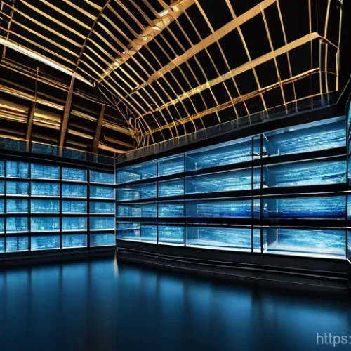 Home 21 데이터사이언스 데이터 저장 및 처리 - **Image Prompt 1: The Digital Deluge & Vault of Value**
A vast, dynamic landscape where streams ...