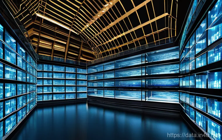 데이터사이언스 데이터 저장 및 처리 - **Image Prompt 1: The Digital Deluge & Vault of Value**
A vast, dynamic landscape where streams ...