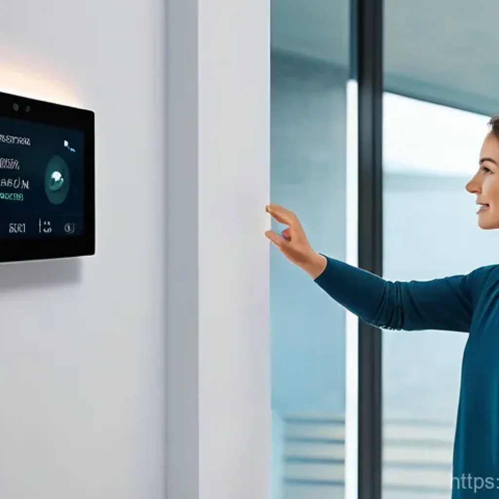 데이터사이언스와 사물인터넷 IoT - **Prompt 1: Smart Home Healthcare Integration**
A futuristic, well-lit living room in a modern s...