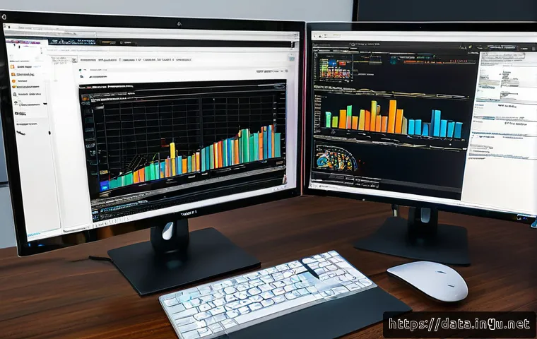 데이터사이언스에서 Scikit learn 활용 - A detailed digital illustration of a modern data scientist workspace showing a computer screen with ...